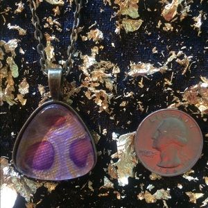 Purple Acrylic Pour Necklace